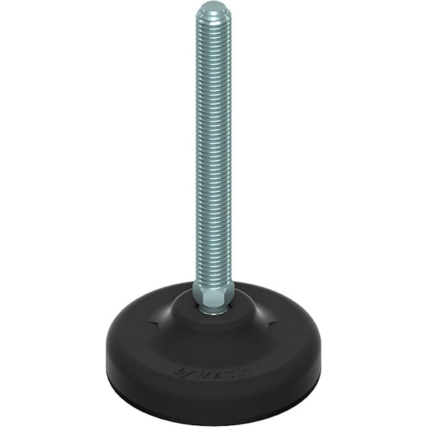 Martin Piede Zincato Base Plastica Snodato 30° D.MM 85 M10/M12/M14 - MARTIN